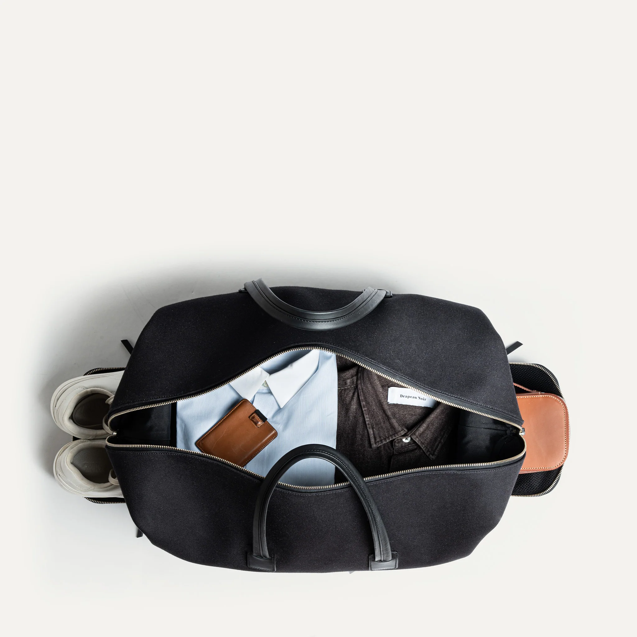 Sac de voyage ~ REMINGTON ~ Toile Noire & cuir Noir - Image 10