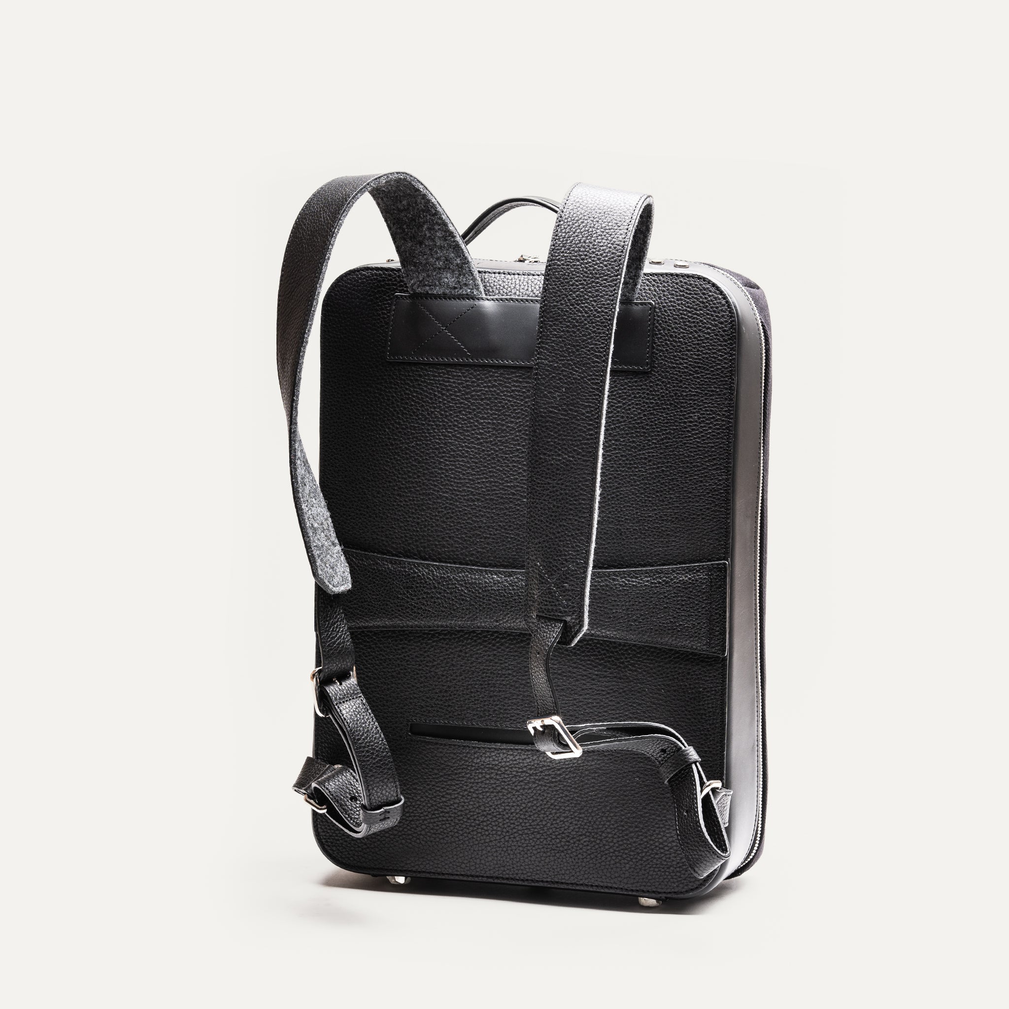 Sac à dos en toile et cuir ~ RUBENS - NOIR - Image 5