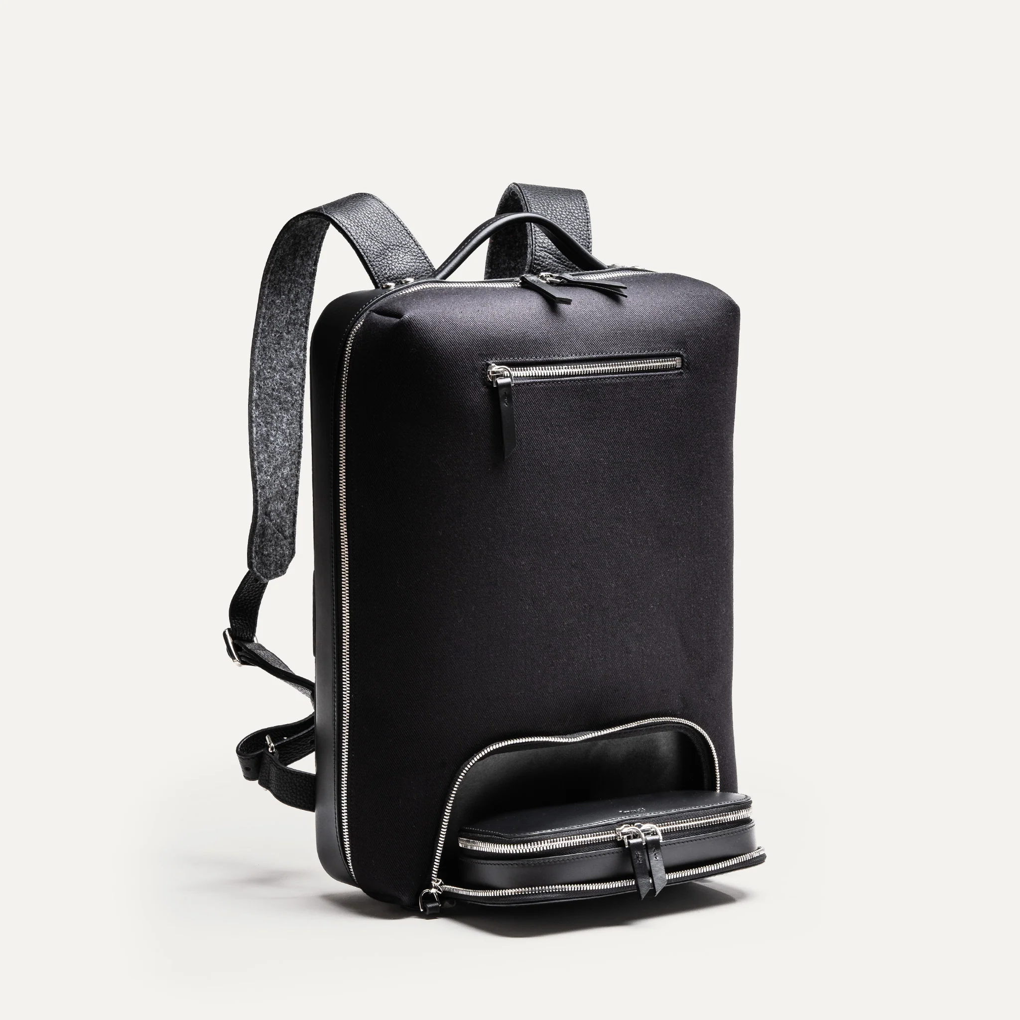 Sac à dos en toile et cuir ~ RUBENS - NOIR - Image 8