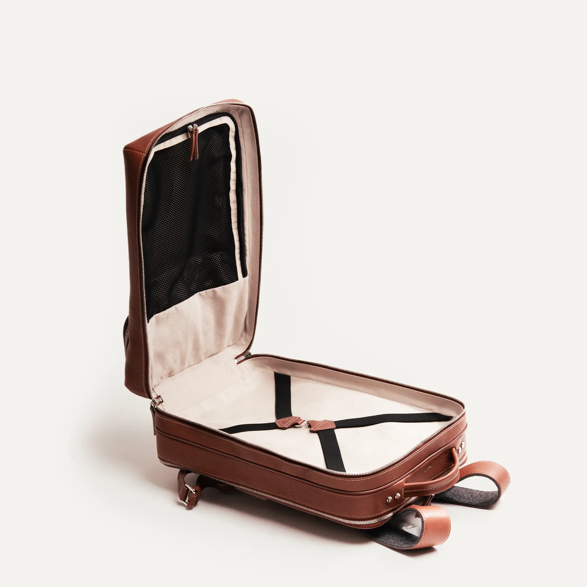 Sac à dos de voyage ~ GASPARD - CUIR COGNAC - Image 7