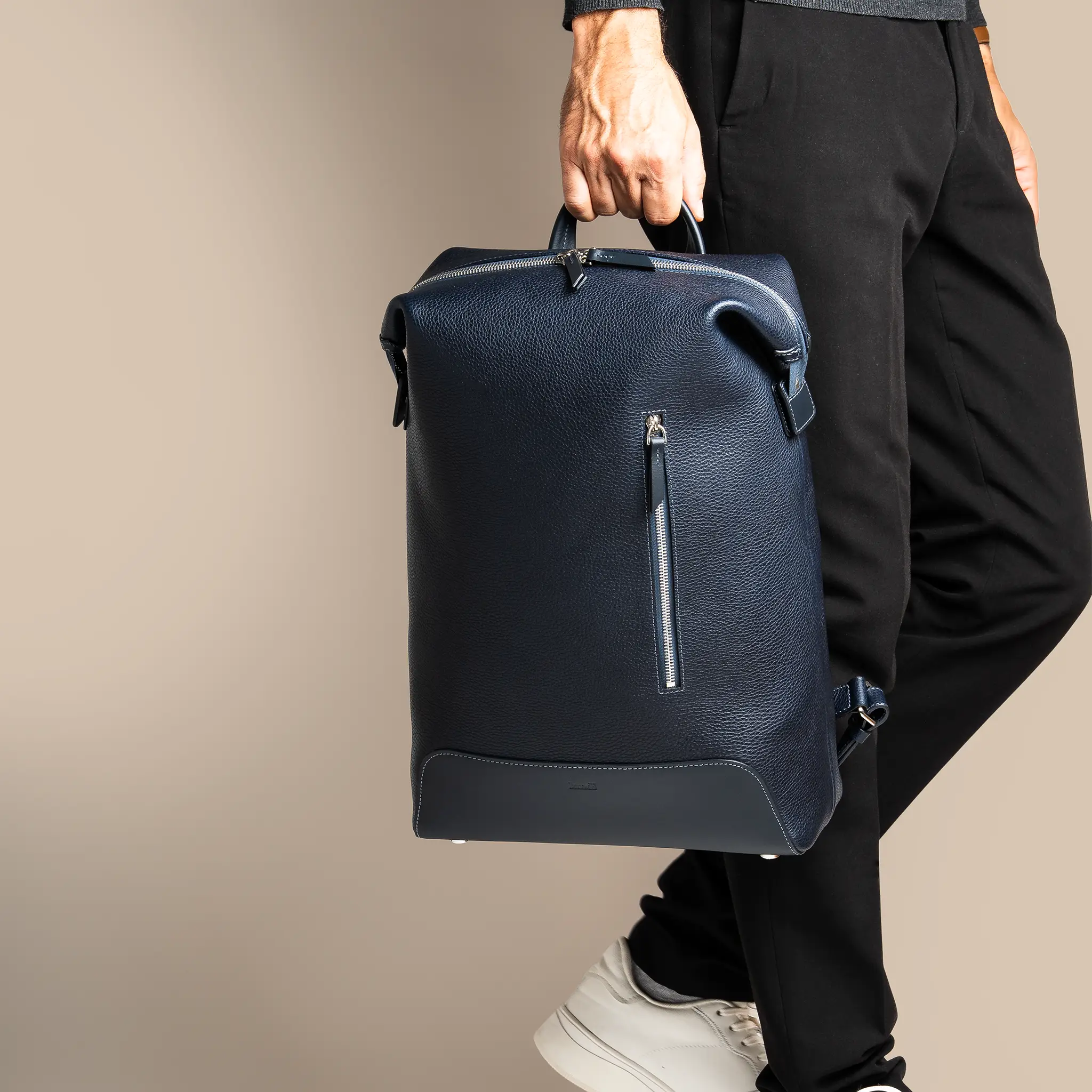 Sac à dos en cuir ~ ROMEO MARINE - Image 7