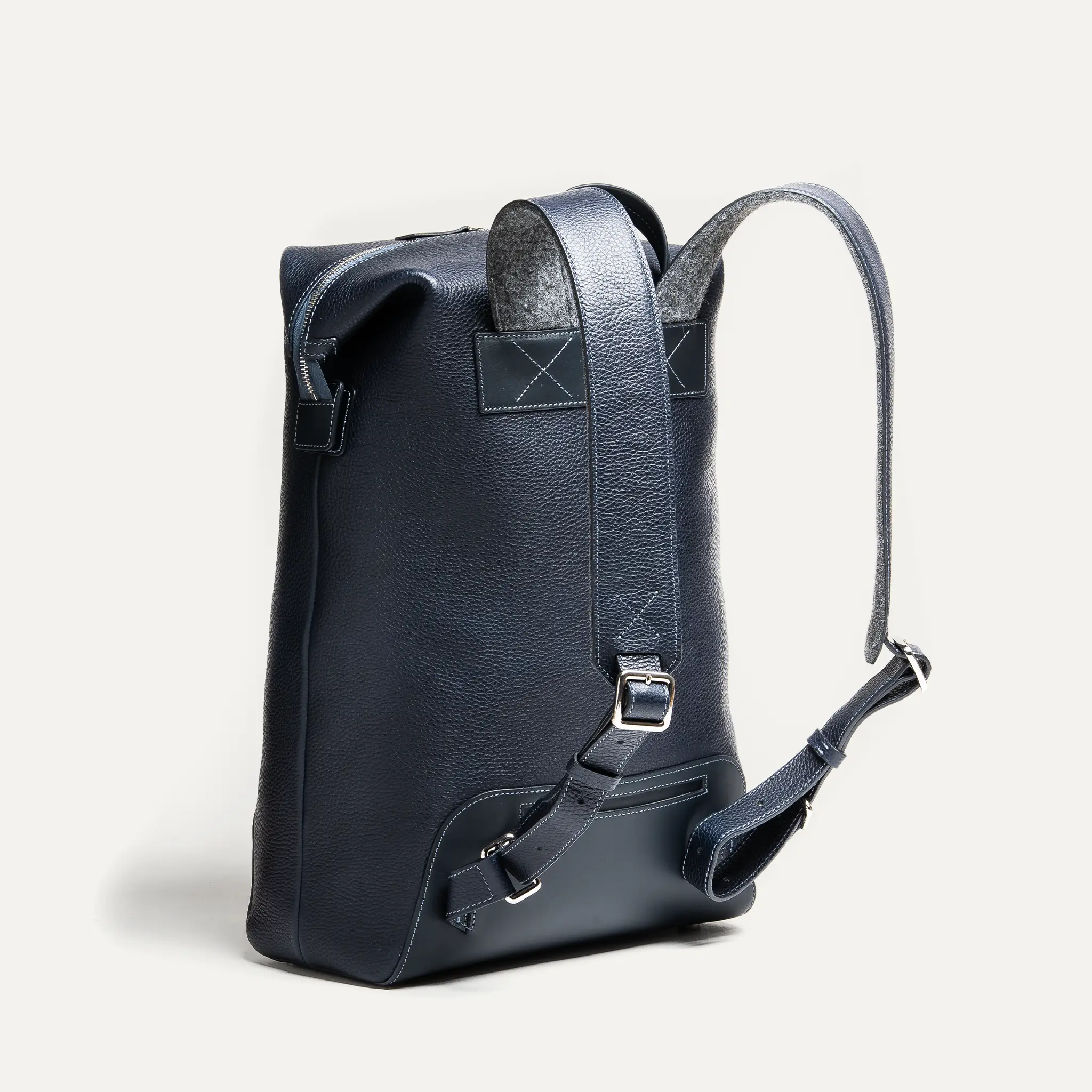Sac à dos en cuir ~ ROMEO MARINE - Image 8