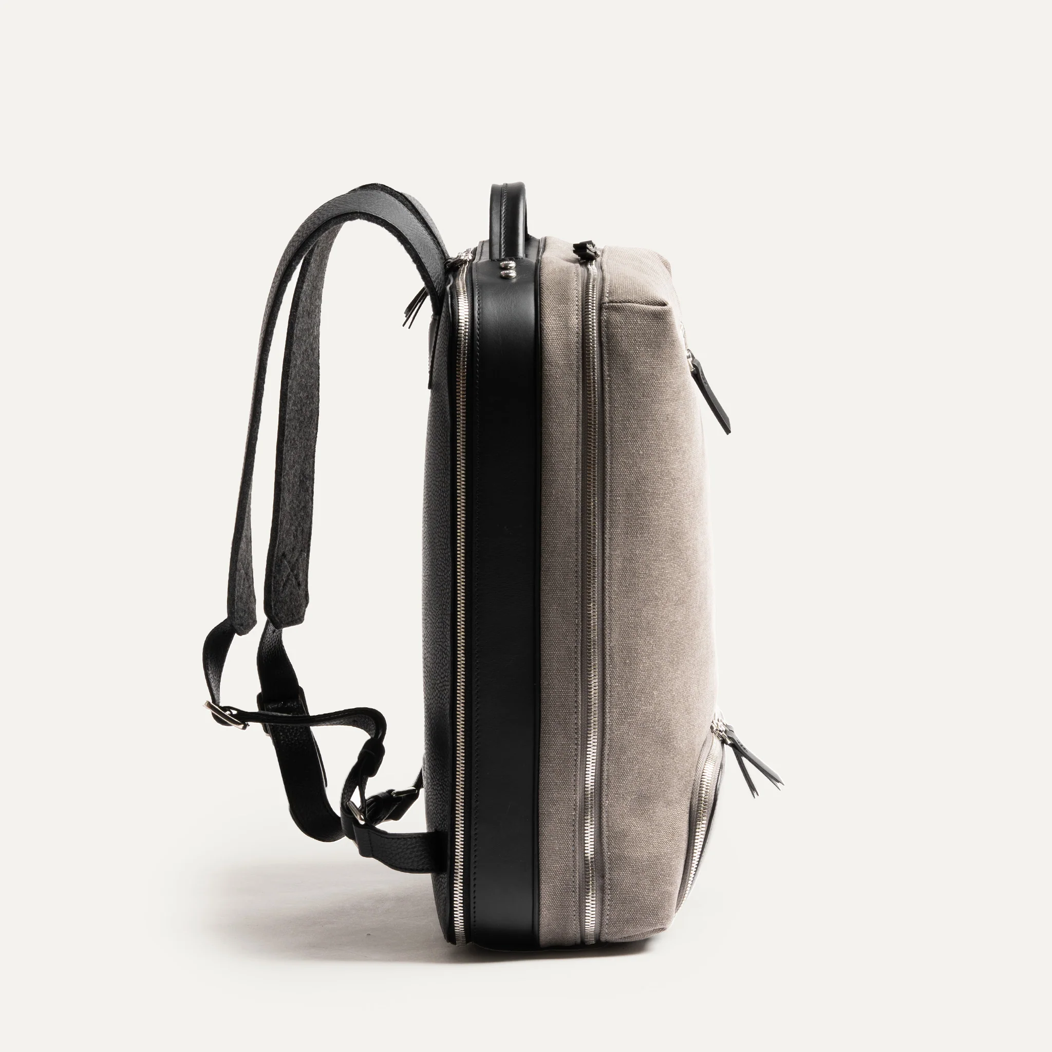 Sac à dos de voyage ~ ANTOINE - GRIS & NOIR - Image 3
