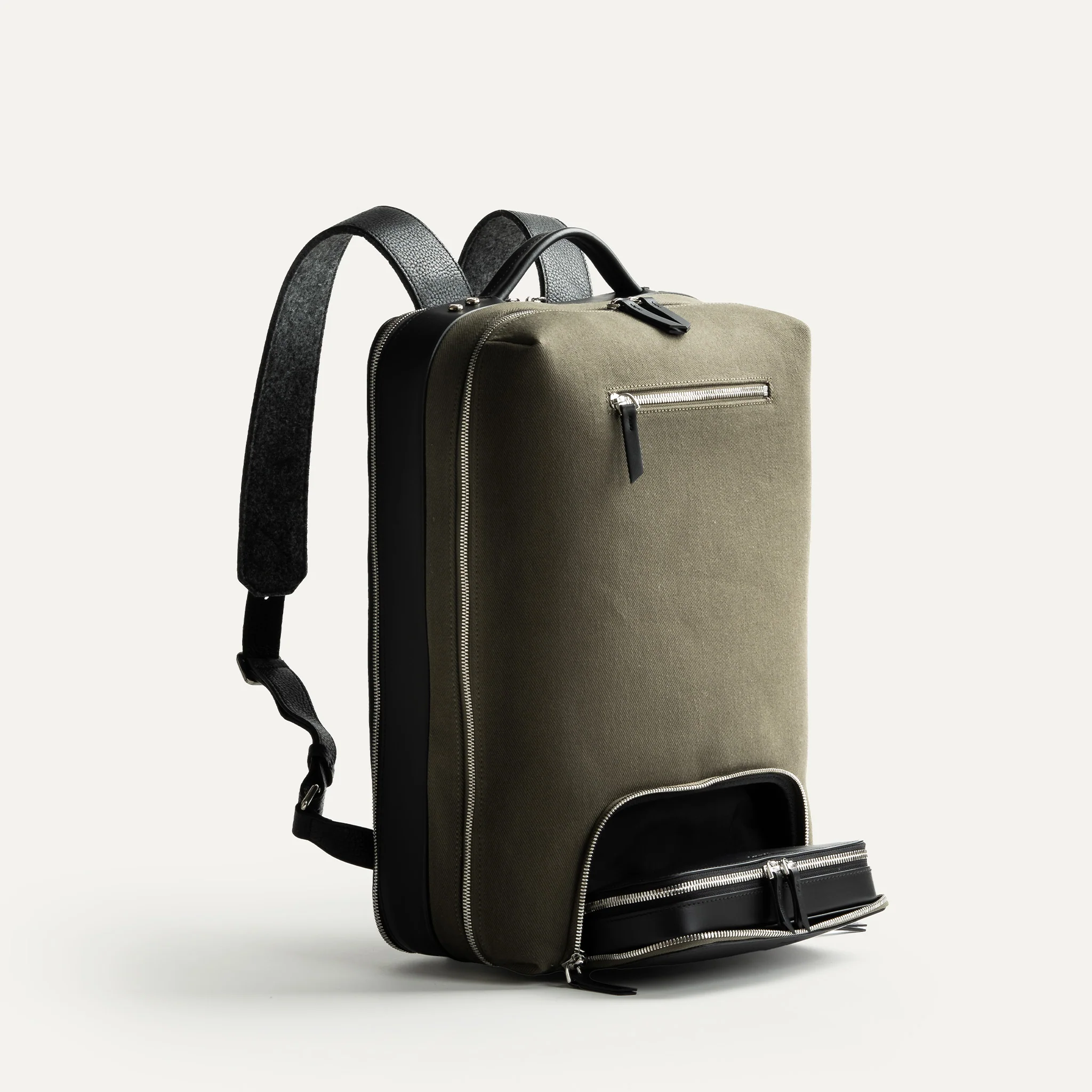 Sac à dos de voyage ~ ANTOINE II - KAKI & NOIR - Image 12