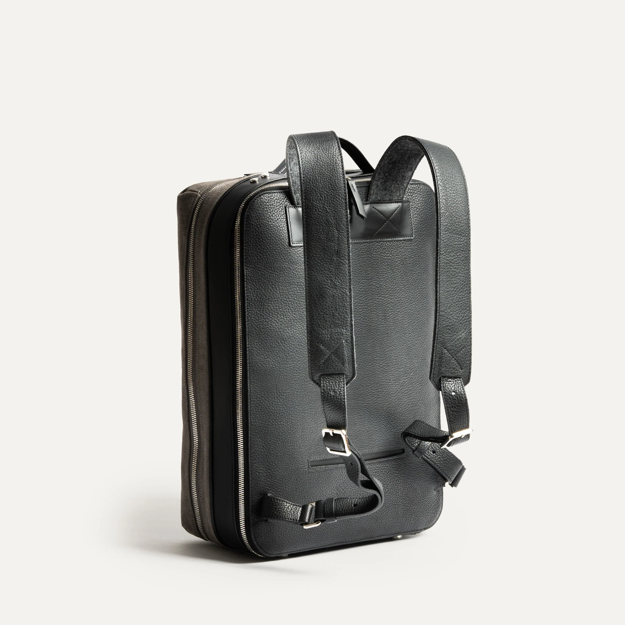 Sac à dos de voyage ~ ANTOINE - GRIS & NOIR - Image 6