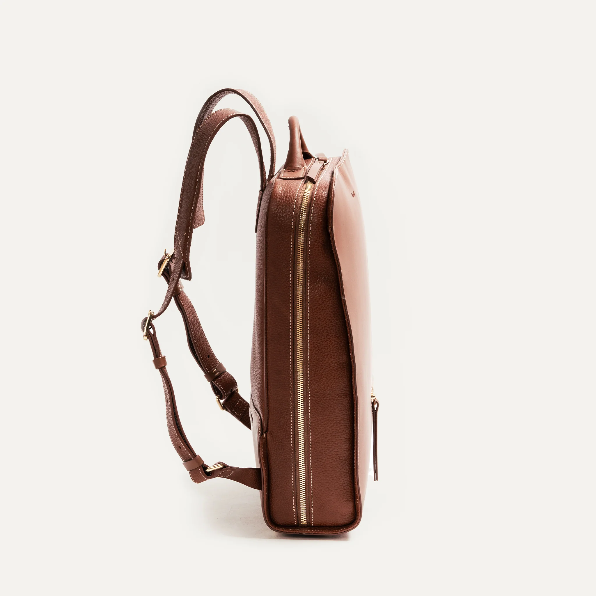 Sac à dos en cuir Femme ~ CHIARA - COGNAC - Image 3