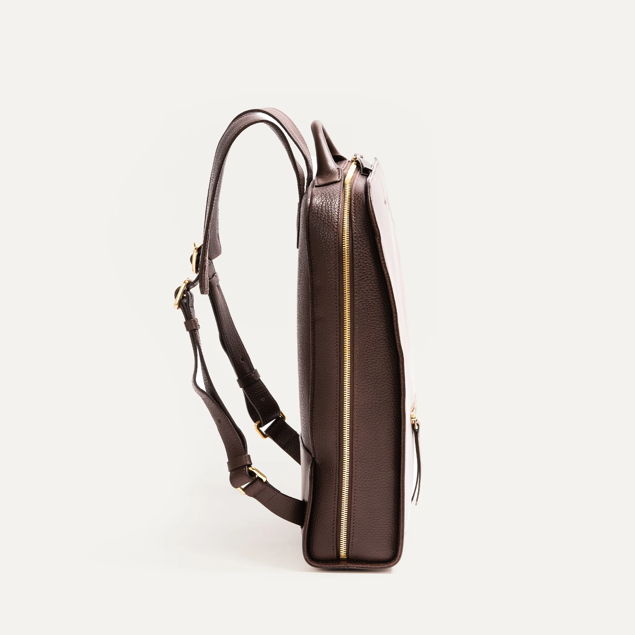 Sac à dos en cuir Femme ~ CHIARA - MARRON - Image 3