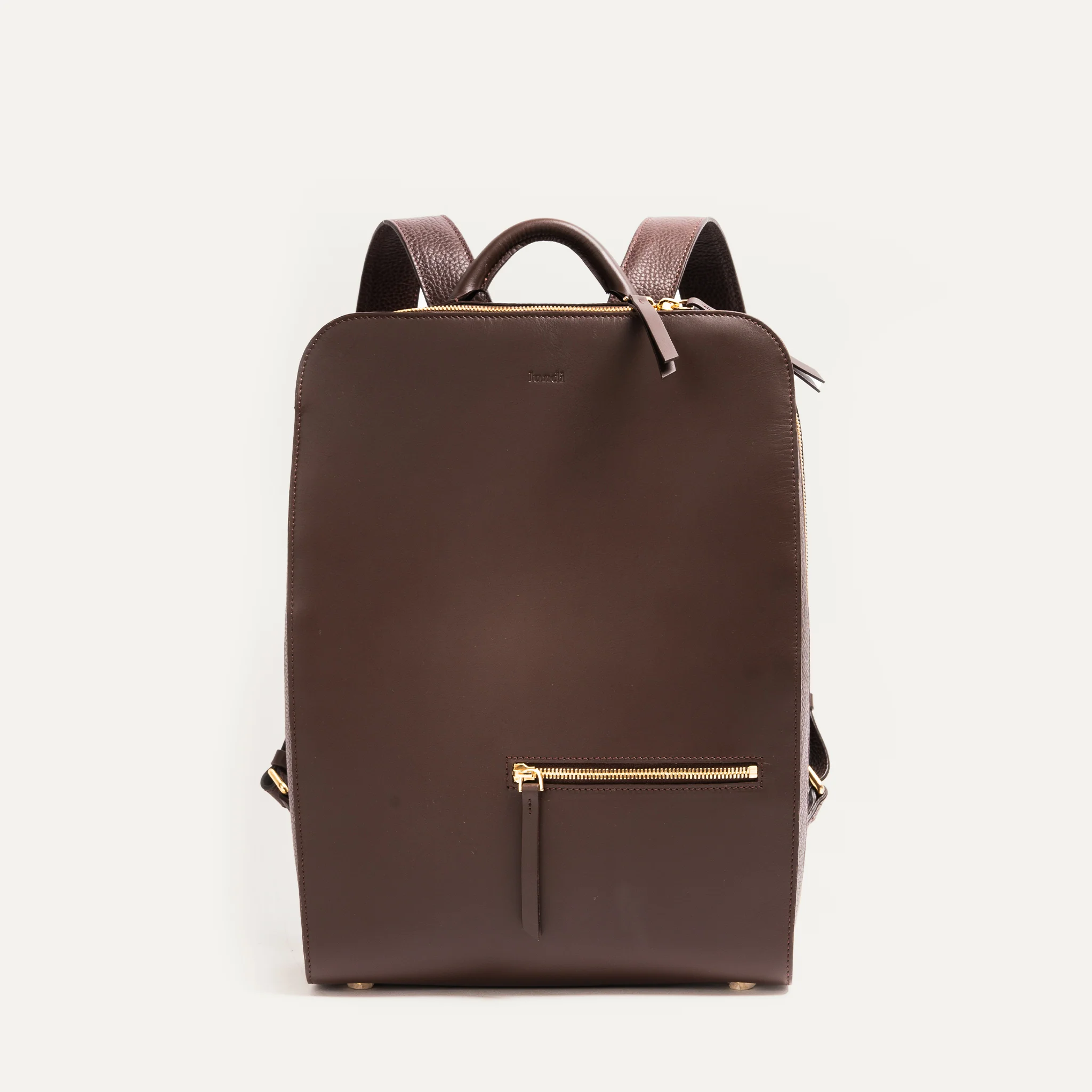 Sac à dos en cuir Femme ~ CHIARA - MARRON - Image 9