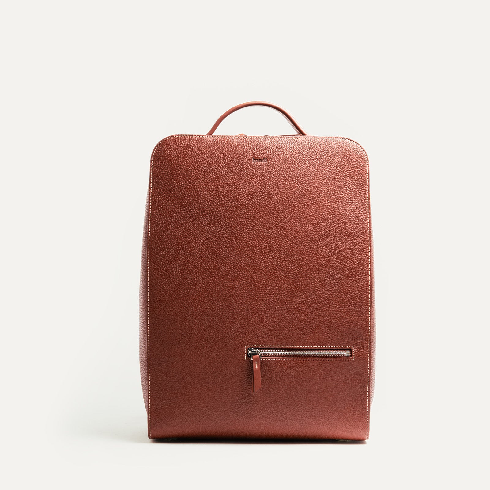 Sac à dos en cuir grainé ~ MARCUS - COGNAC - Image 5