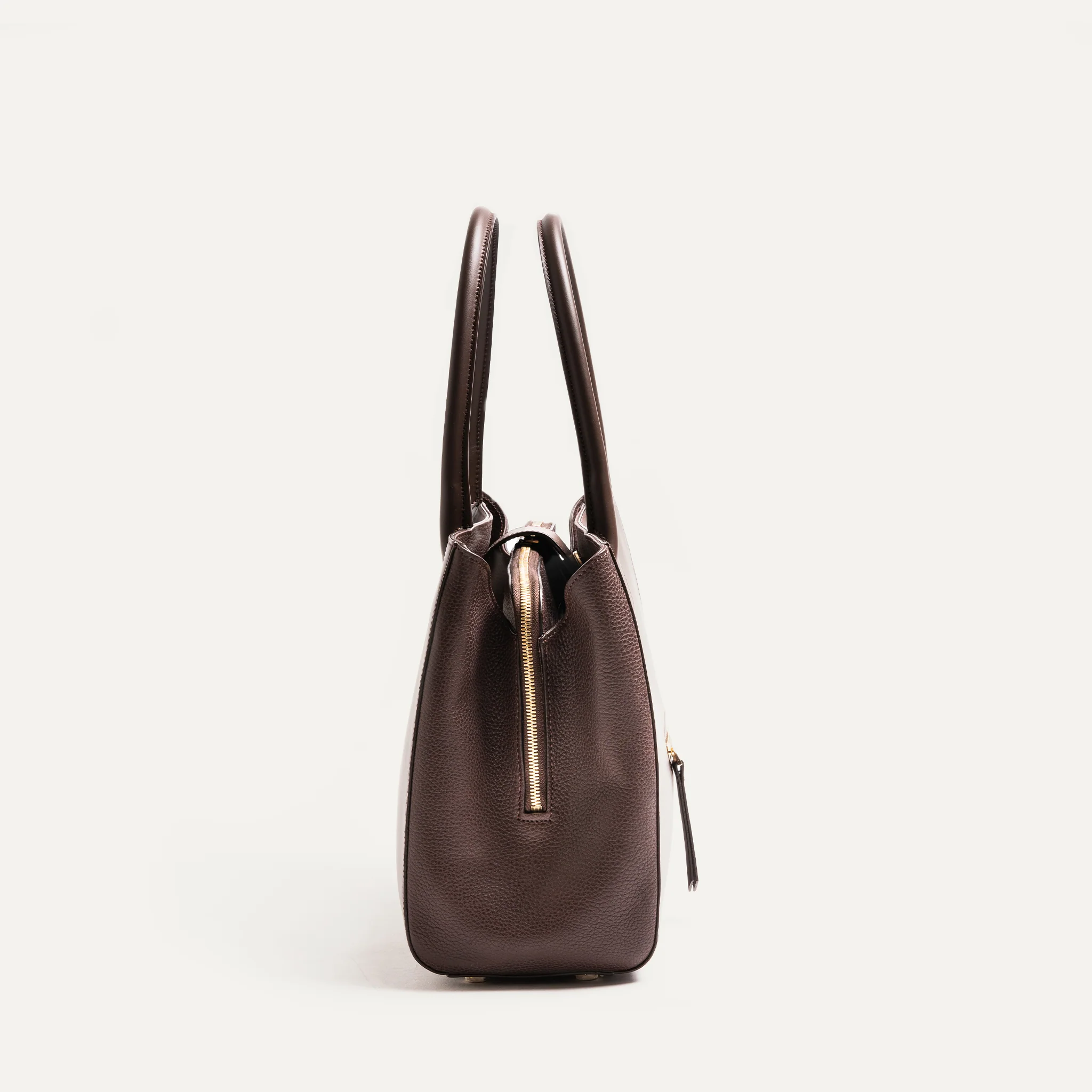 Cabas femme en cuir ~ EMY - MARRON - Image 7