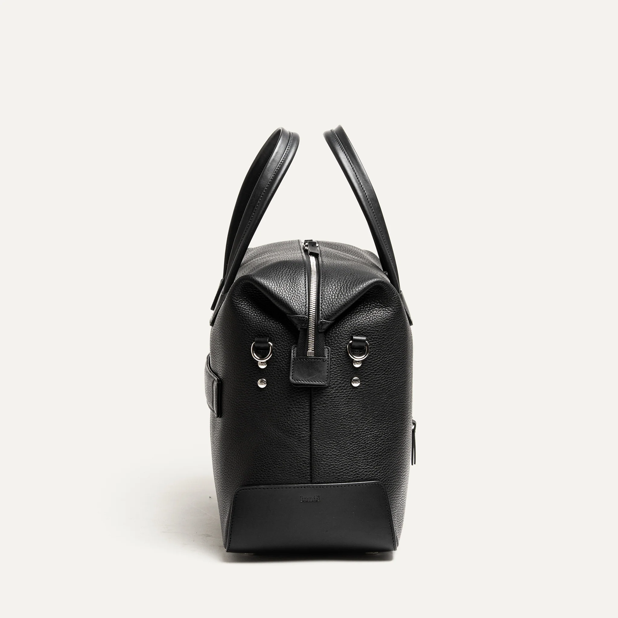 Sac de voyage 48h Femme ~ WESLEY~Cuir grainé noir - Image 7