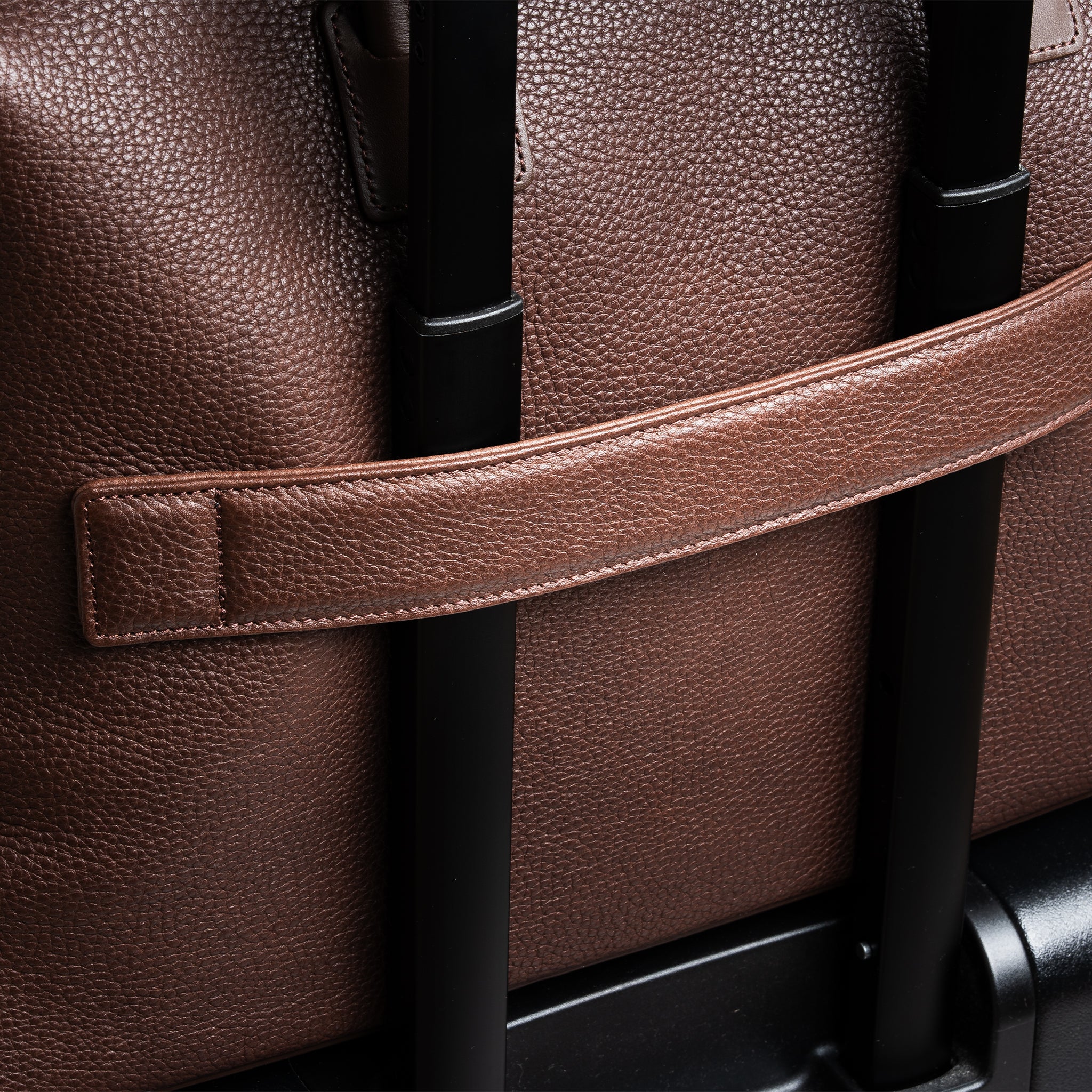 Sac de voyage 48h Femme ~ WESLEY~Cuir grainé marron - Image 7