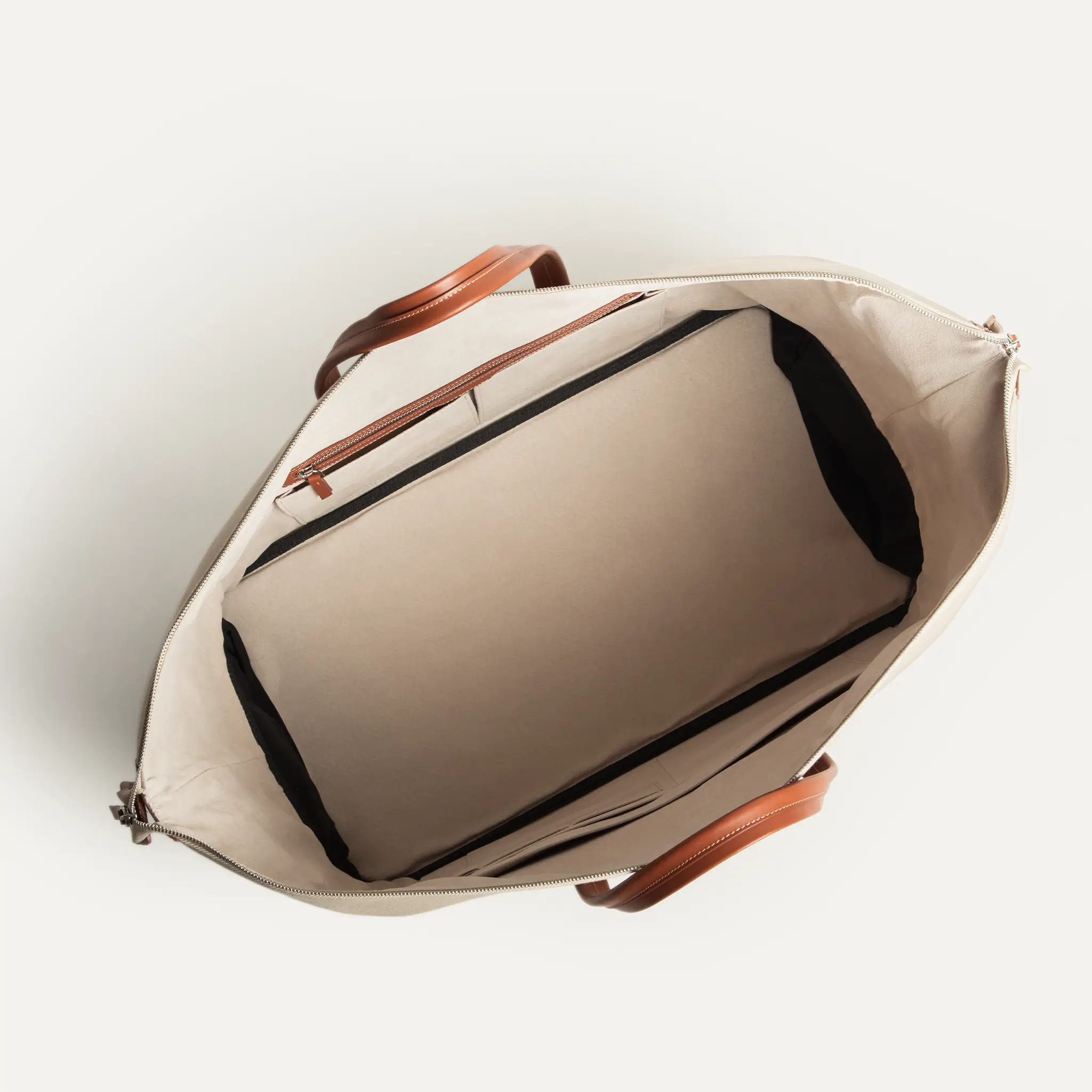 Sac de voyage Femme ~ REMINGTON ~ Toile Beige & cuir Cognac - Image 8