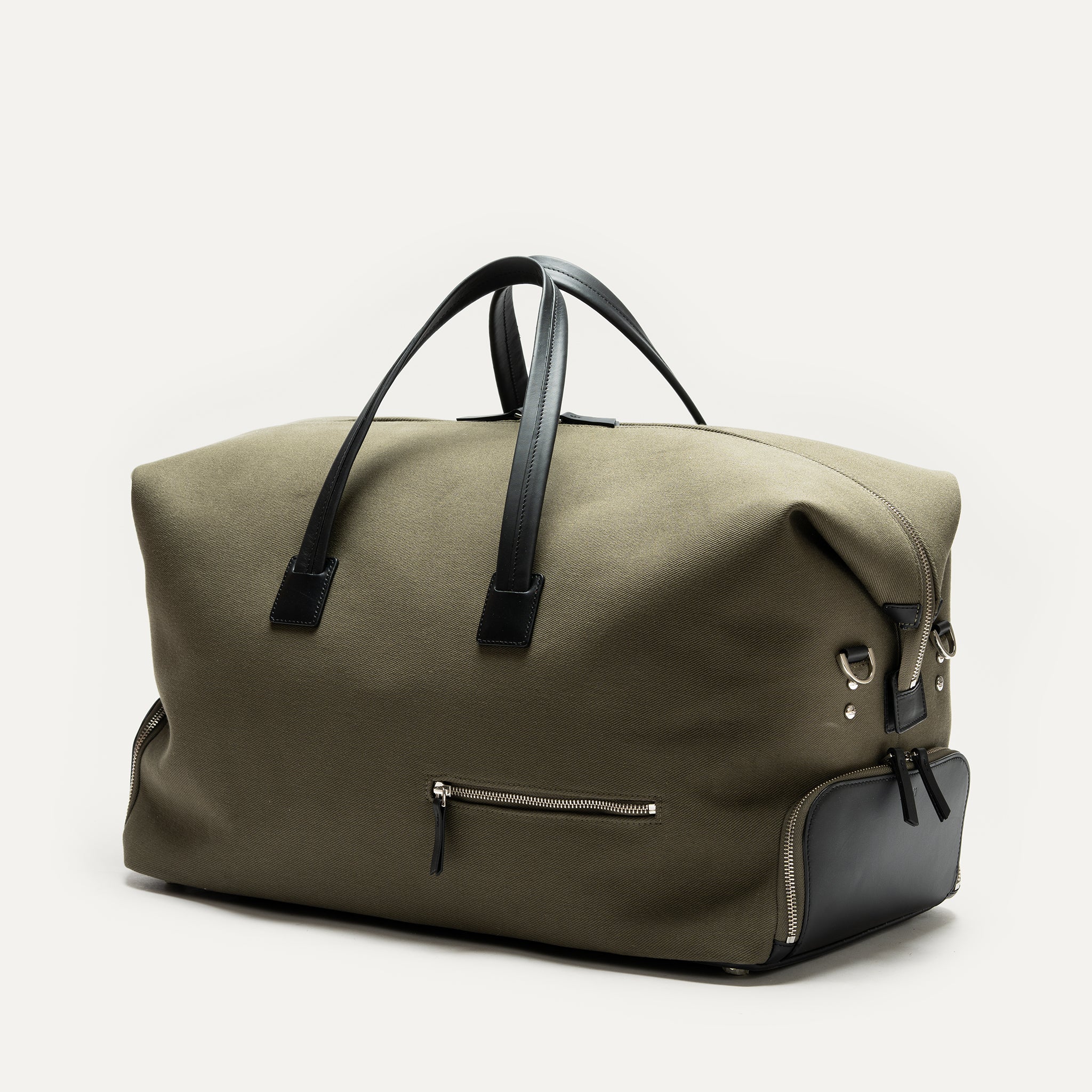 Sac de voyage Femme ~ REMINGTON ~ Toile Kaki & cuir Noir - Image 10