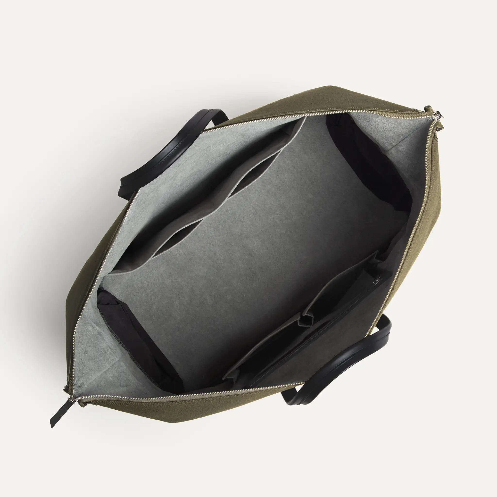 Sac de voyage Femme ~ REMINGTON ~ Toile Kaki & cuir Noir - Image 4