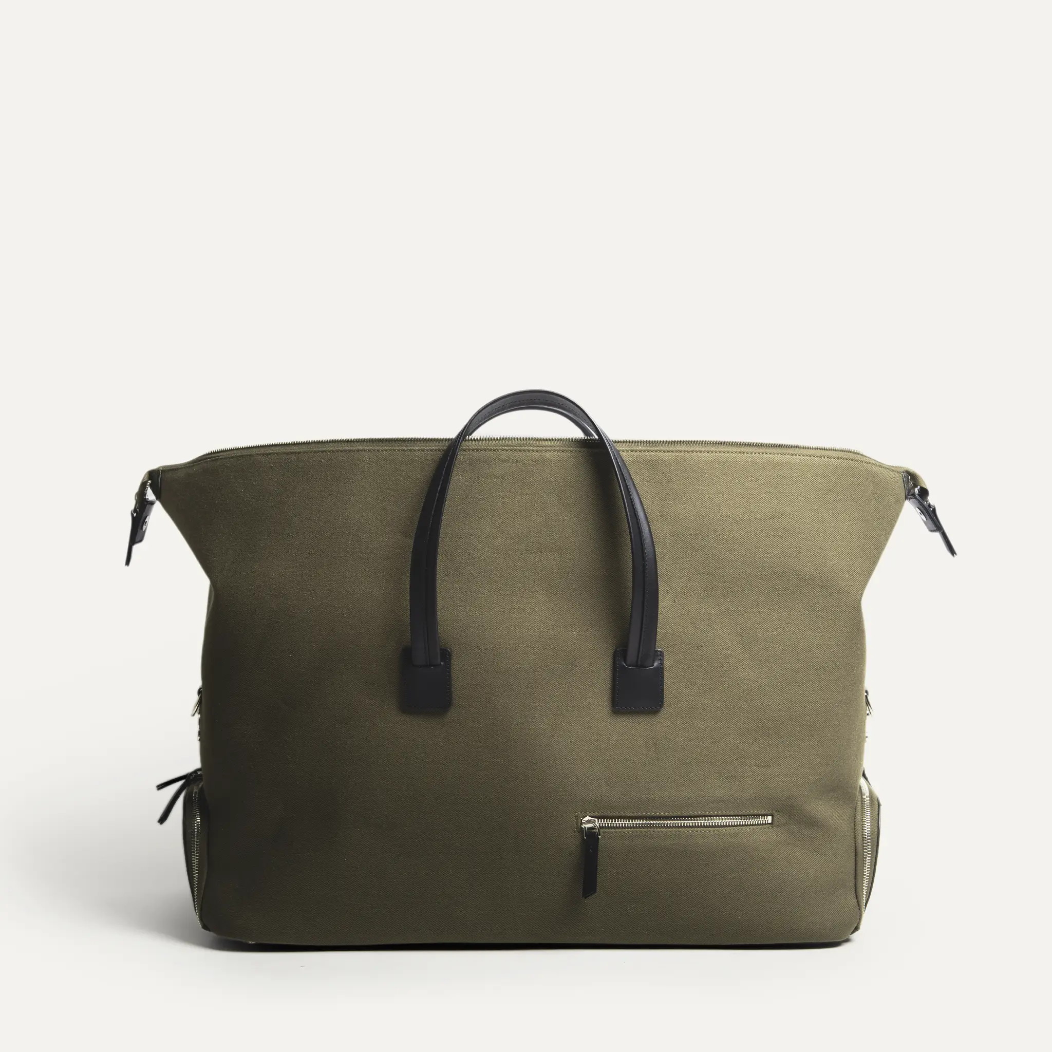Sac de voyage Femme ~ REMINGTON ~ Toile Kaki & cuir Noir - Image 7