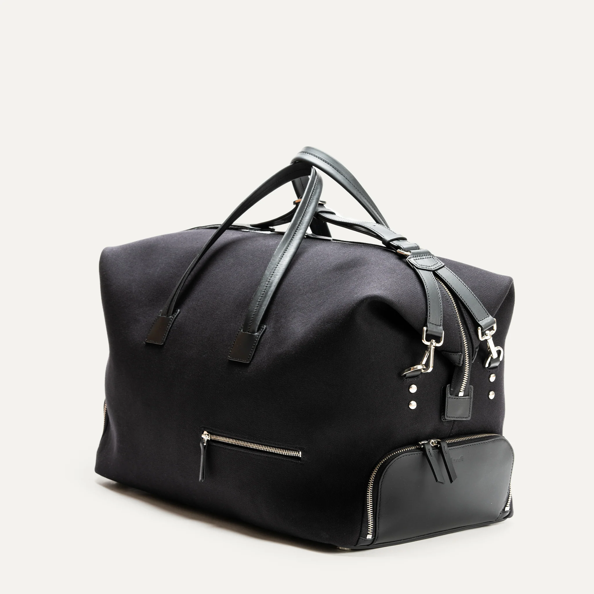 Sac de voyage Femme ~ REMINGTON ~ Toile Noire & cuir Noir - Image 10