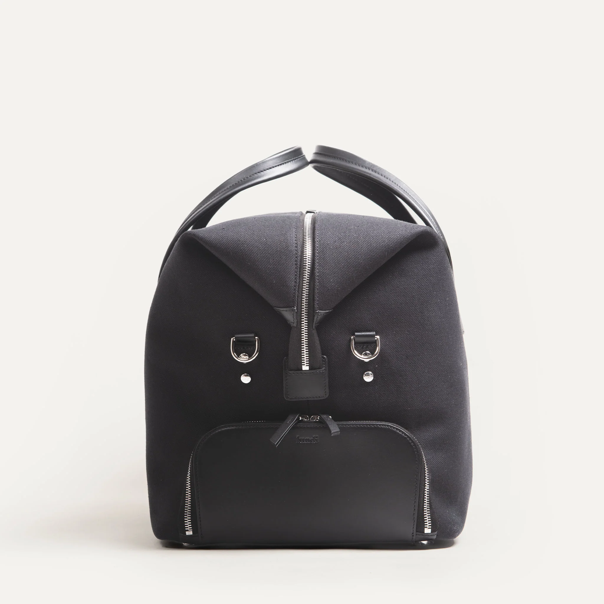 Sac de voyage Femme ~ REMINGTON ~ Toile Noire & cuir Noir - Image 3