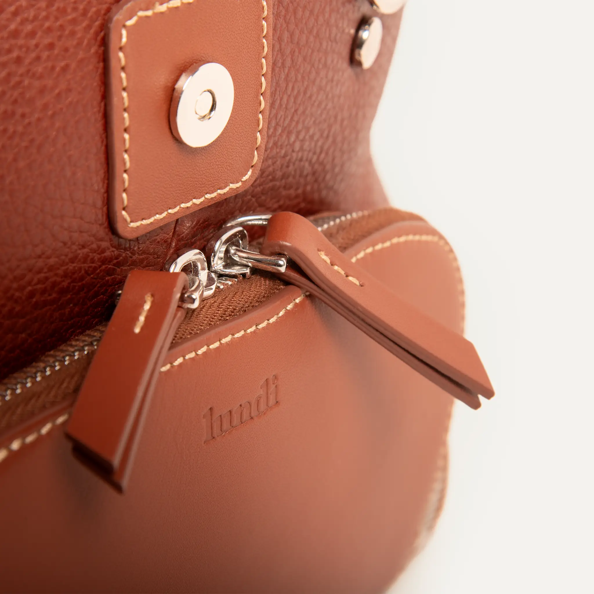 Sac week-end cuir ~ WILSON - COGNAC - Image 7