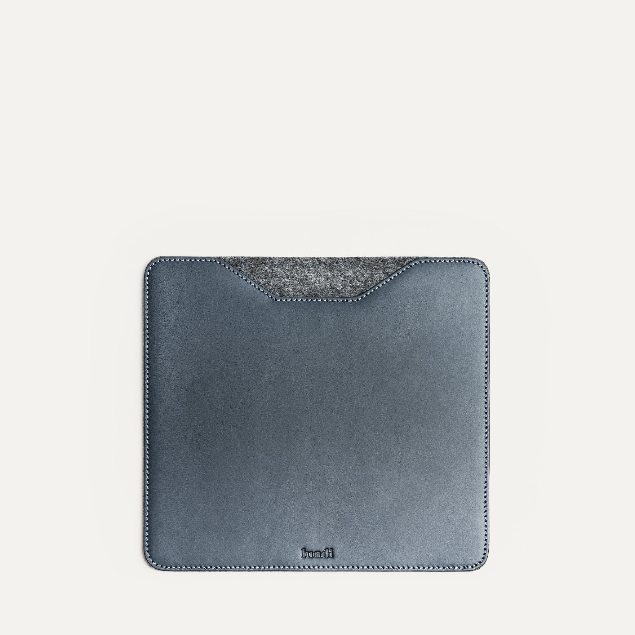 Tapis de souris en cuir ~ NINO - MARINE - Image 3