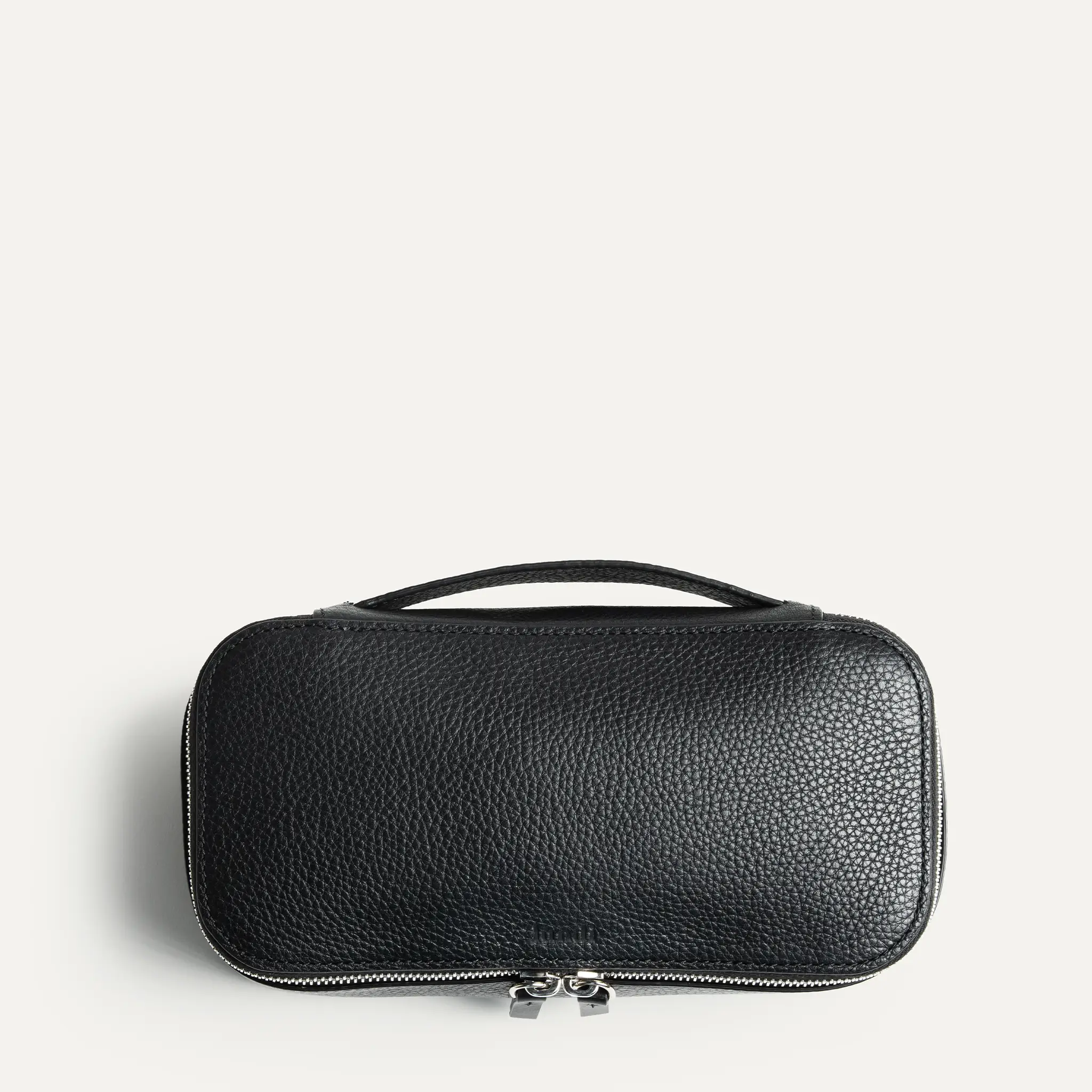 Trousse de toilette en cuir grainé ~ LISA - Noir - Image 7