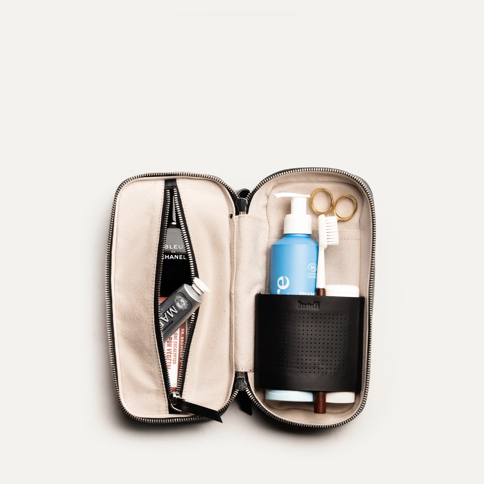 Trousse de toilette cuir ~ CLARA - NOIR - Image 6