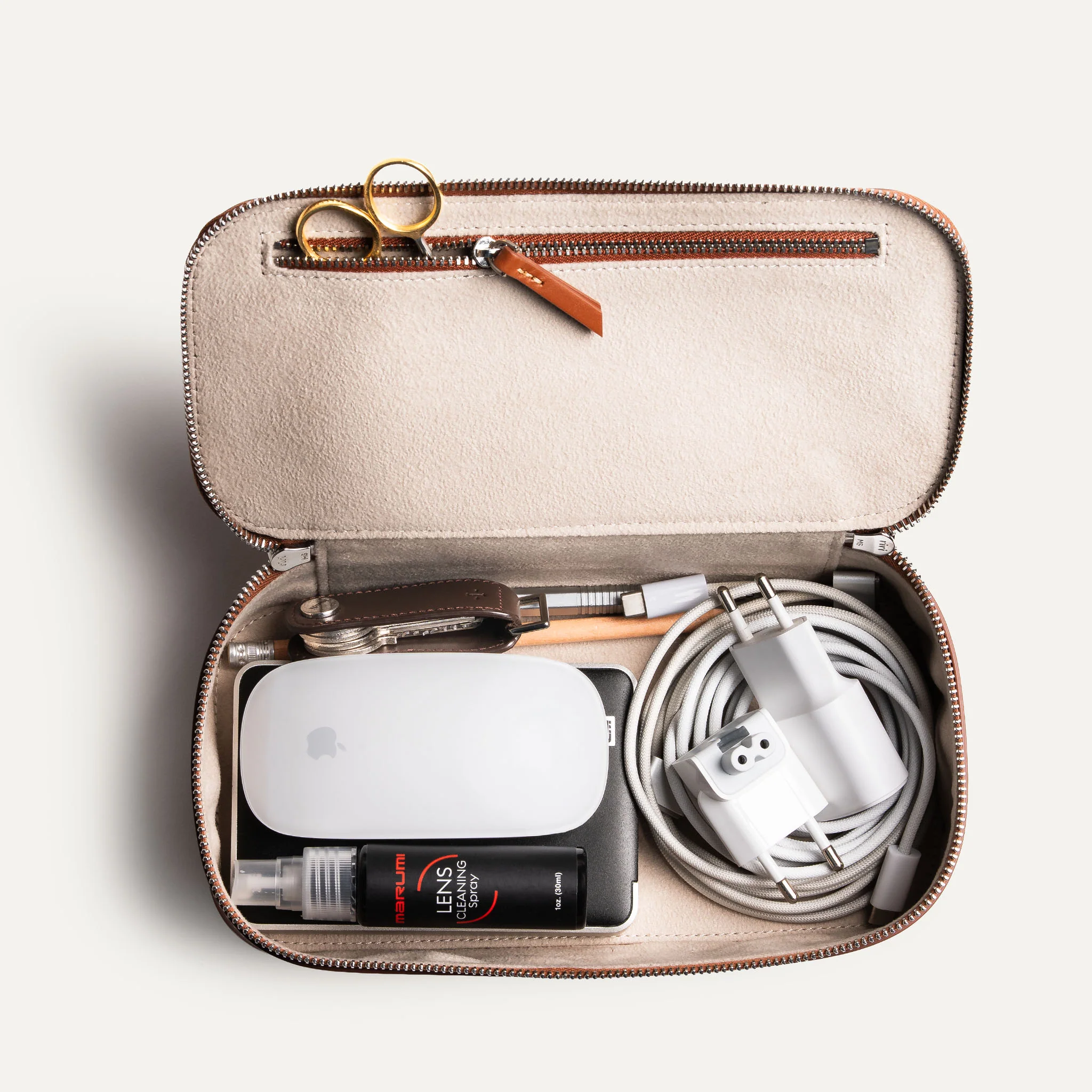 Trousse de toilette cuir ~ GINA II - COGNAC - Image 14