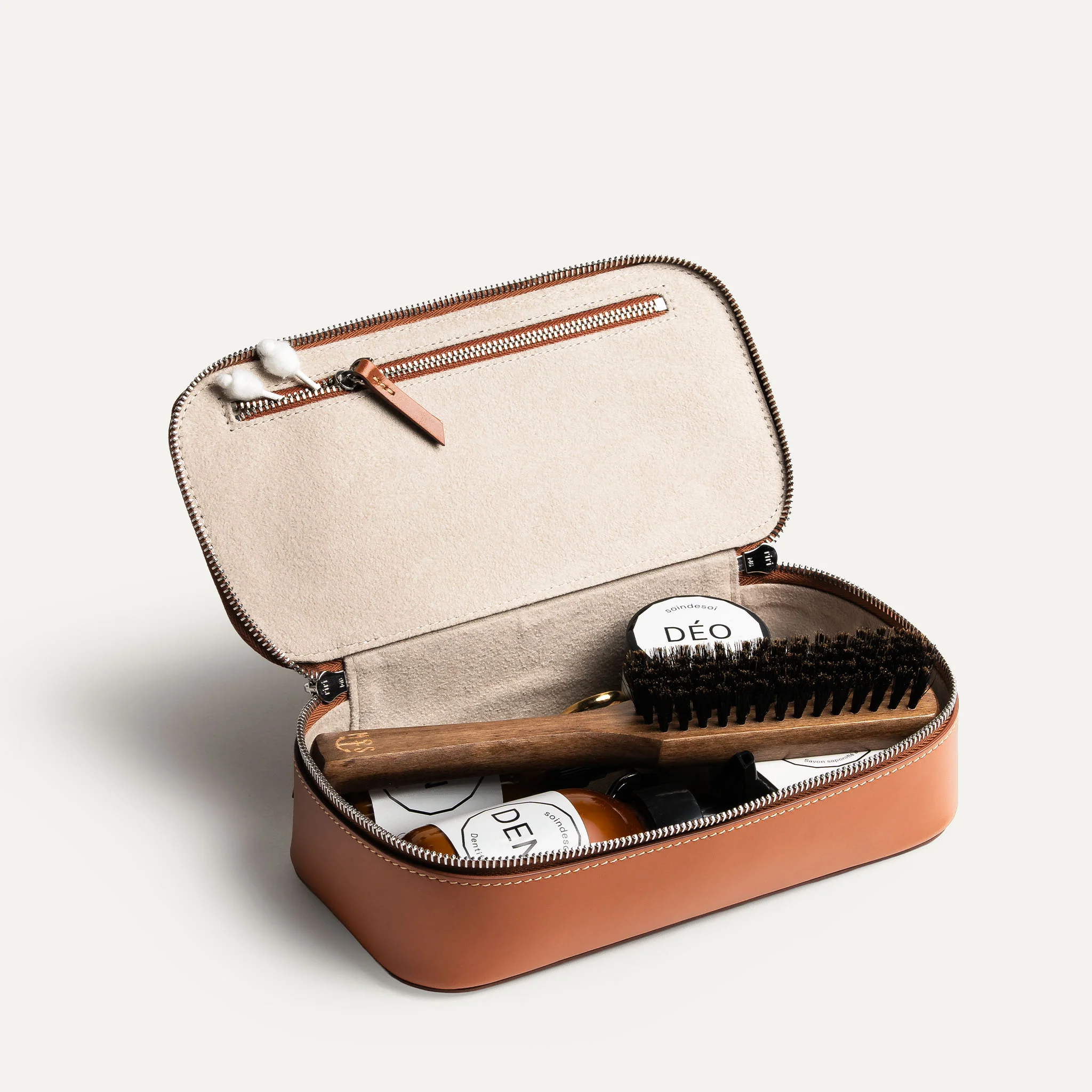 Trousse de toilette cuir ~ GINA II - COGNAC - Image 7