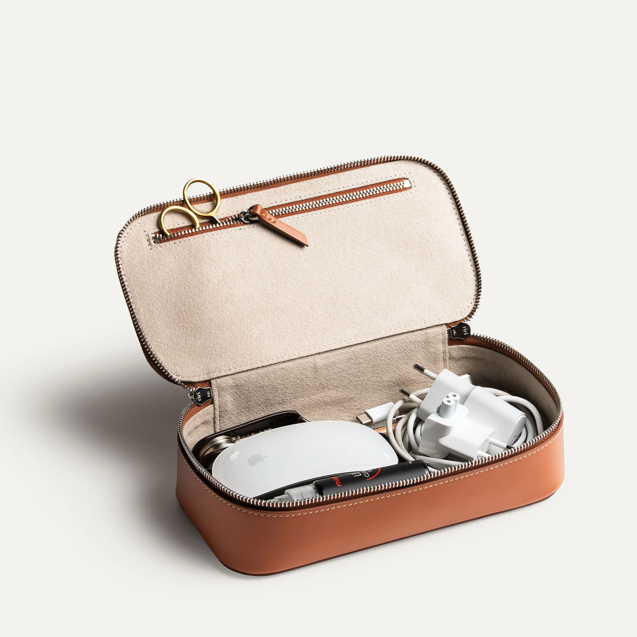Trousse de toilette cuir ~ GINA II - COGNAC - Image 9