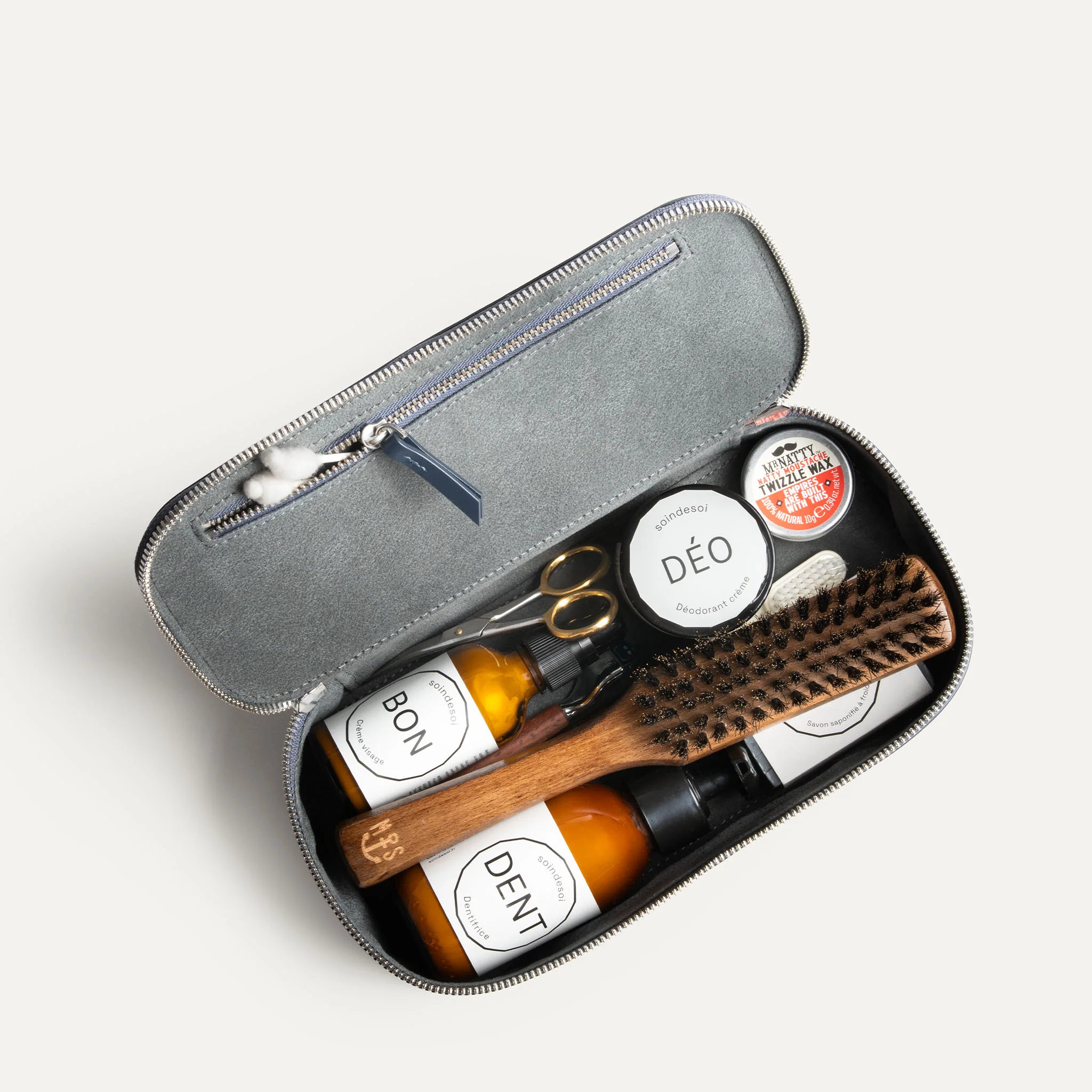 Trousse de toilette cuir ~ GINA II - MARINE - Image 8