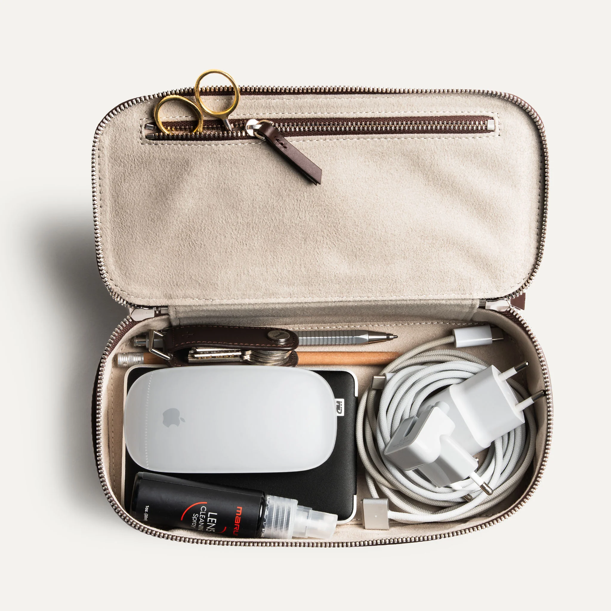 Trousse de toilette cuir ~ GINA II - MARRON - Image 13