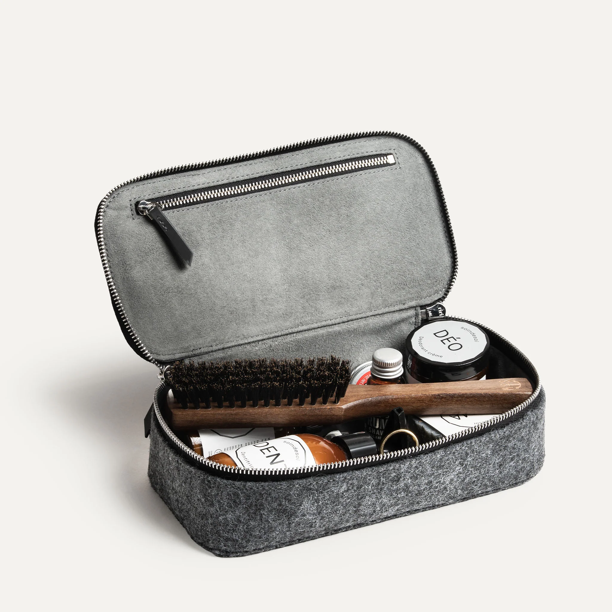 Trousse de toilette ~ JULIET II - NOIR & COGNAC - Image 11