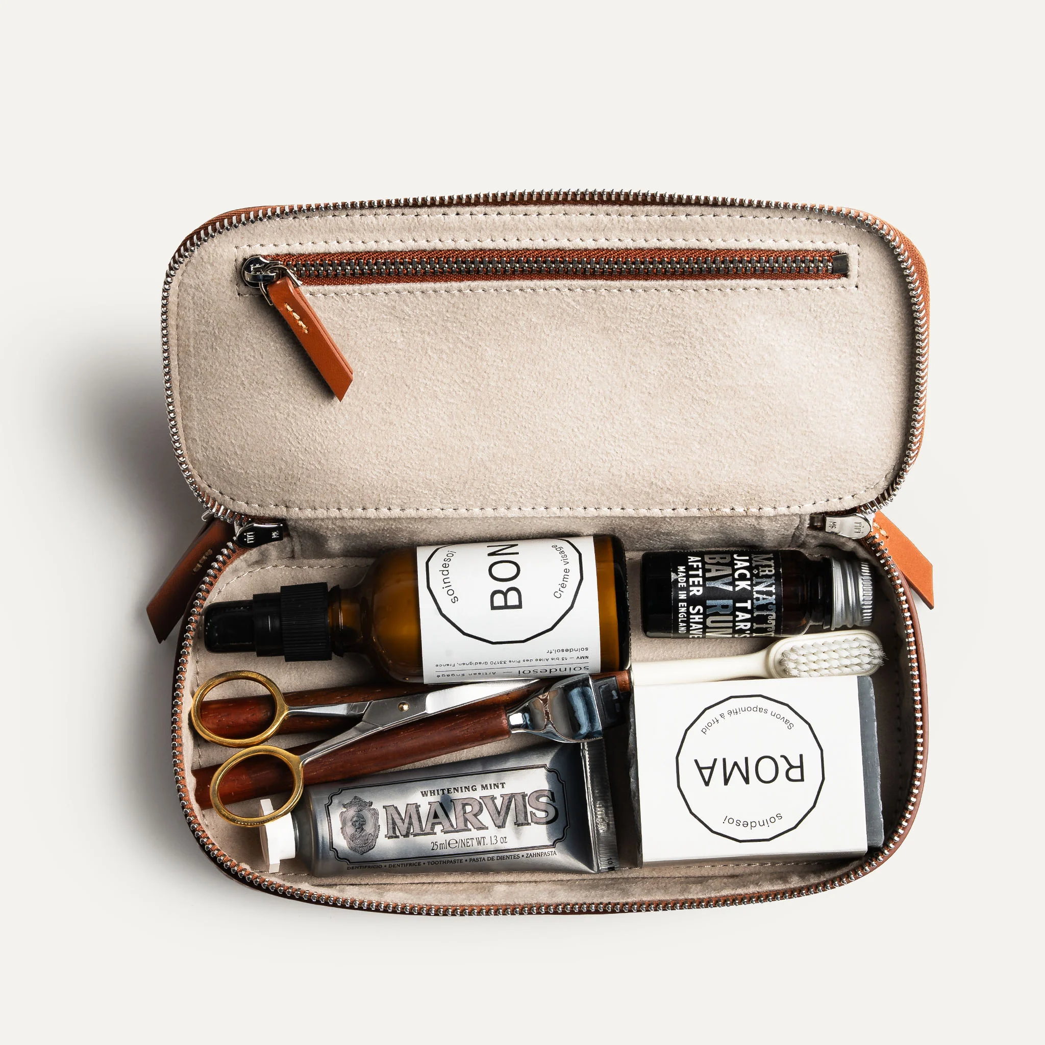 Trousse de toilette compacte ~ SARAH II - COGNAC - Image 11