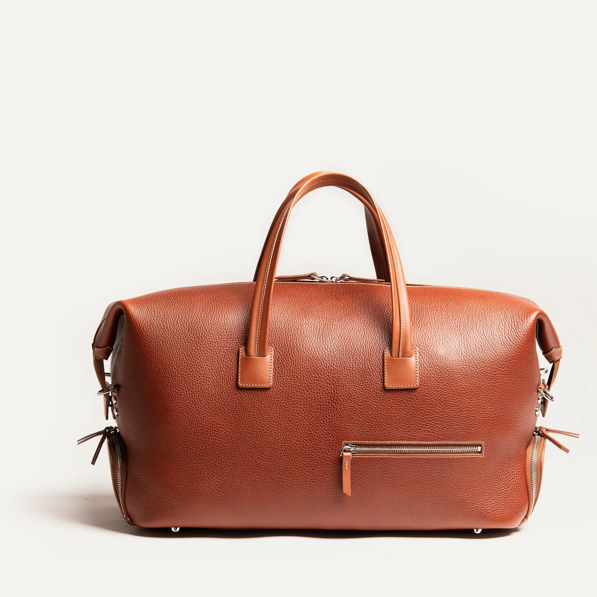 Sac week-end cuir ~ WILSON - COGNAC - Image 12