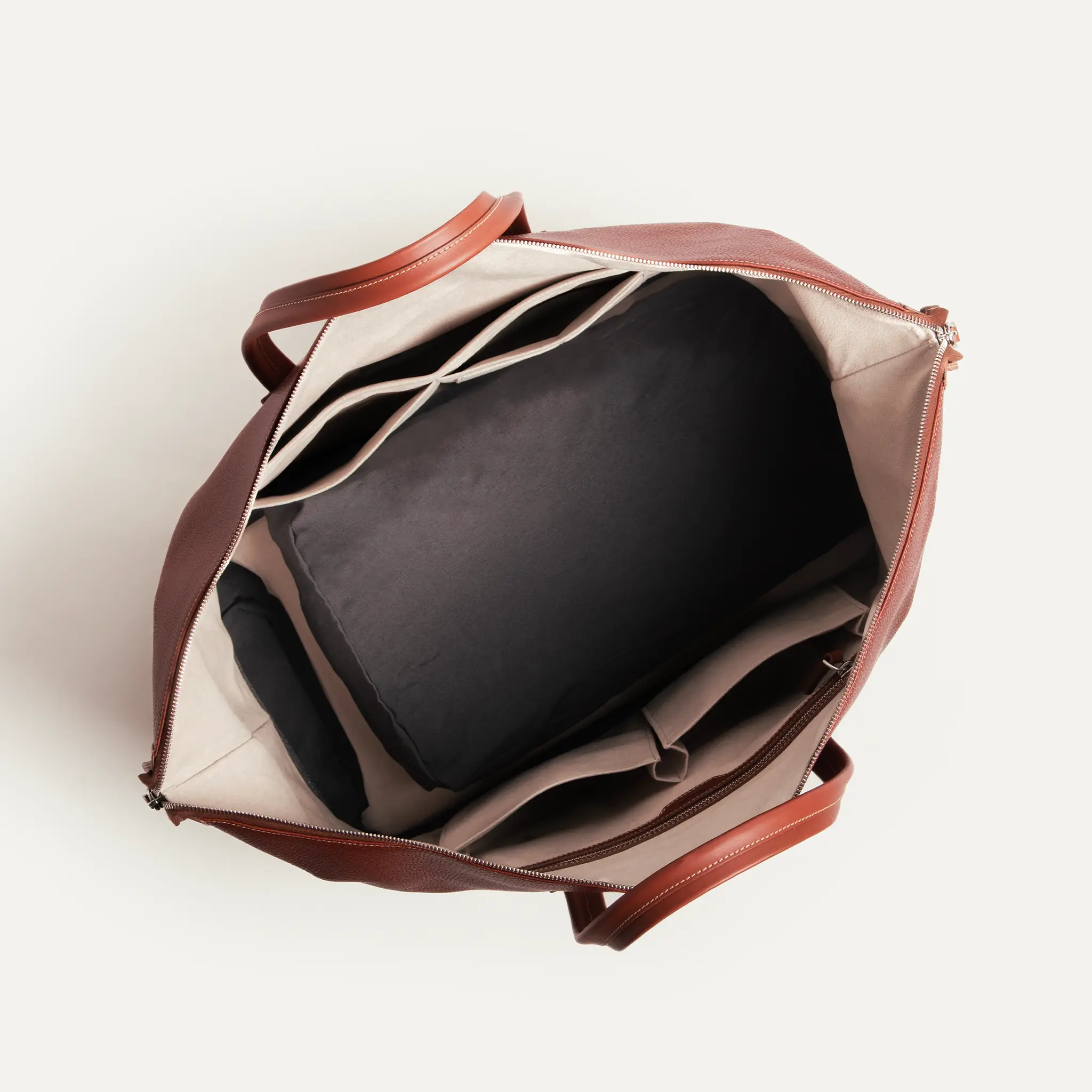Sac week-end cuir ~ WILSON - COGNAC - Image 6