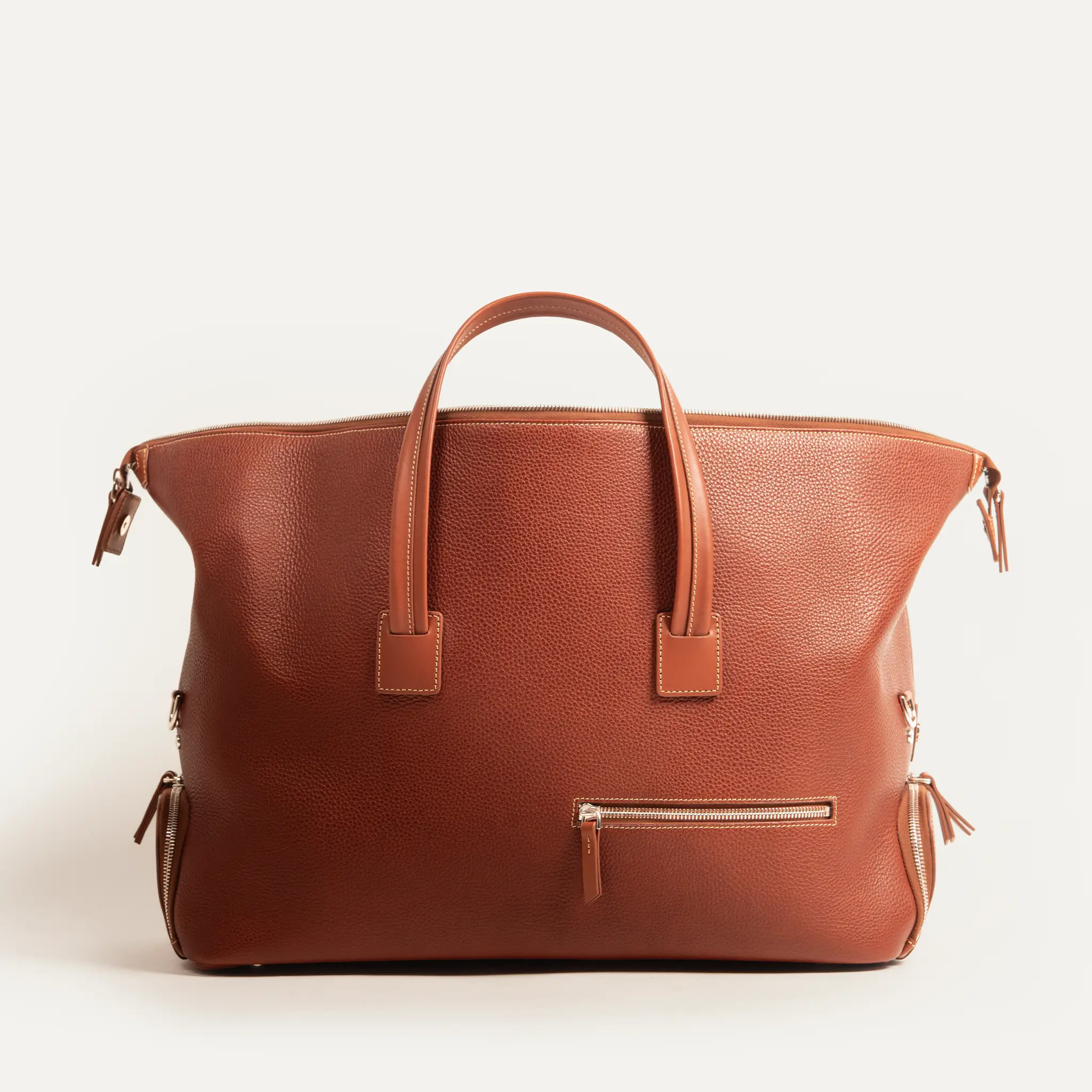 Sac week-end cuir ~ WILSON - COGNAC - Image 8