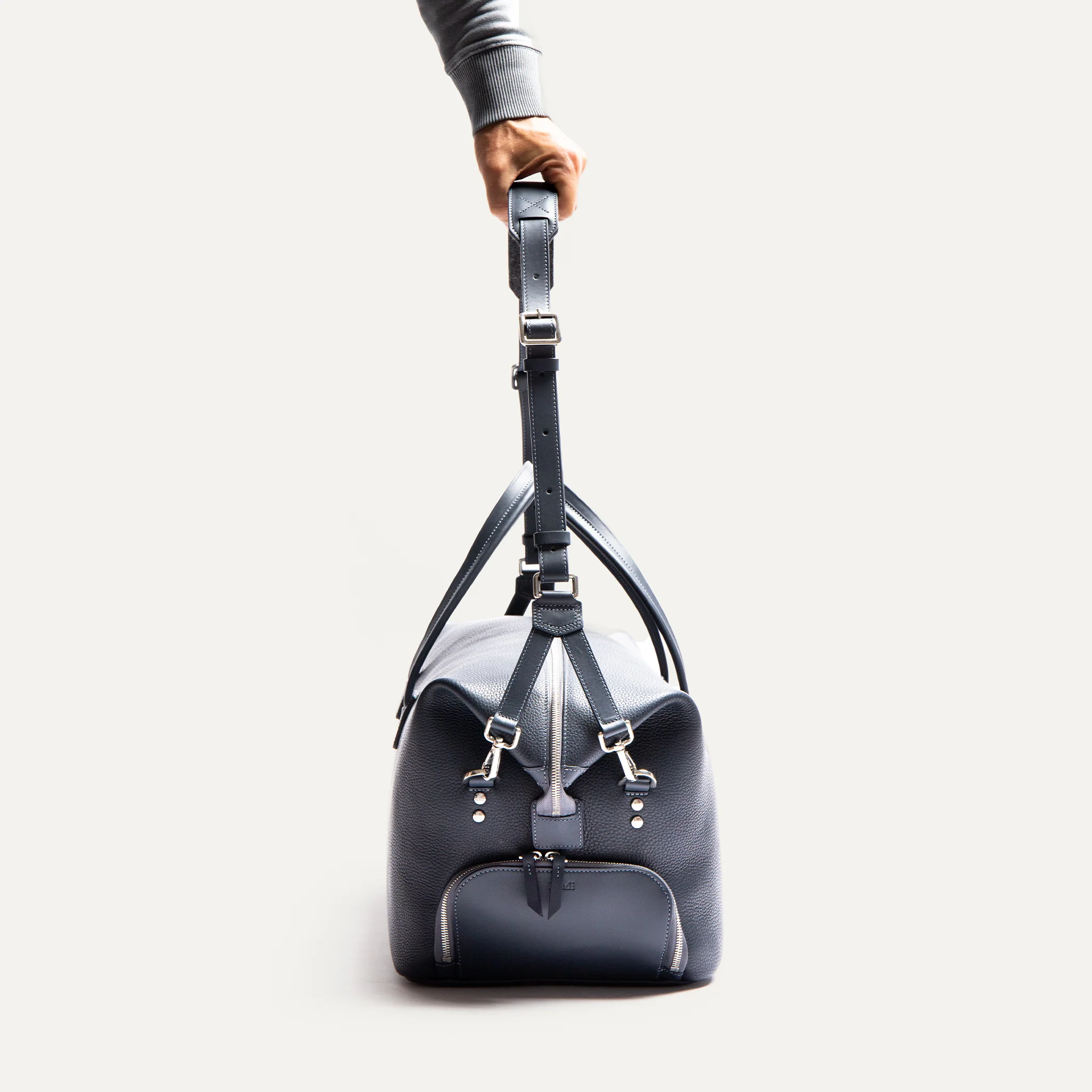 Sac week-end cuir ~ WILSON - MARINE - Image 7